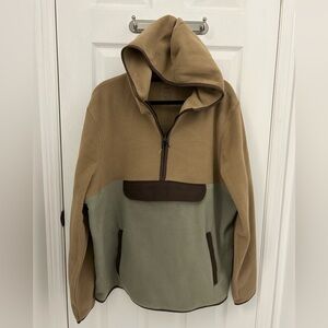NWT Half-Zip, Fleece Hoodie with front Zip Pocket, Sz XL